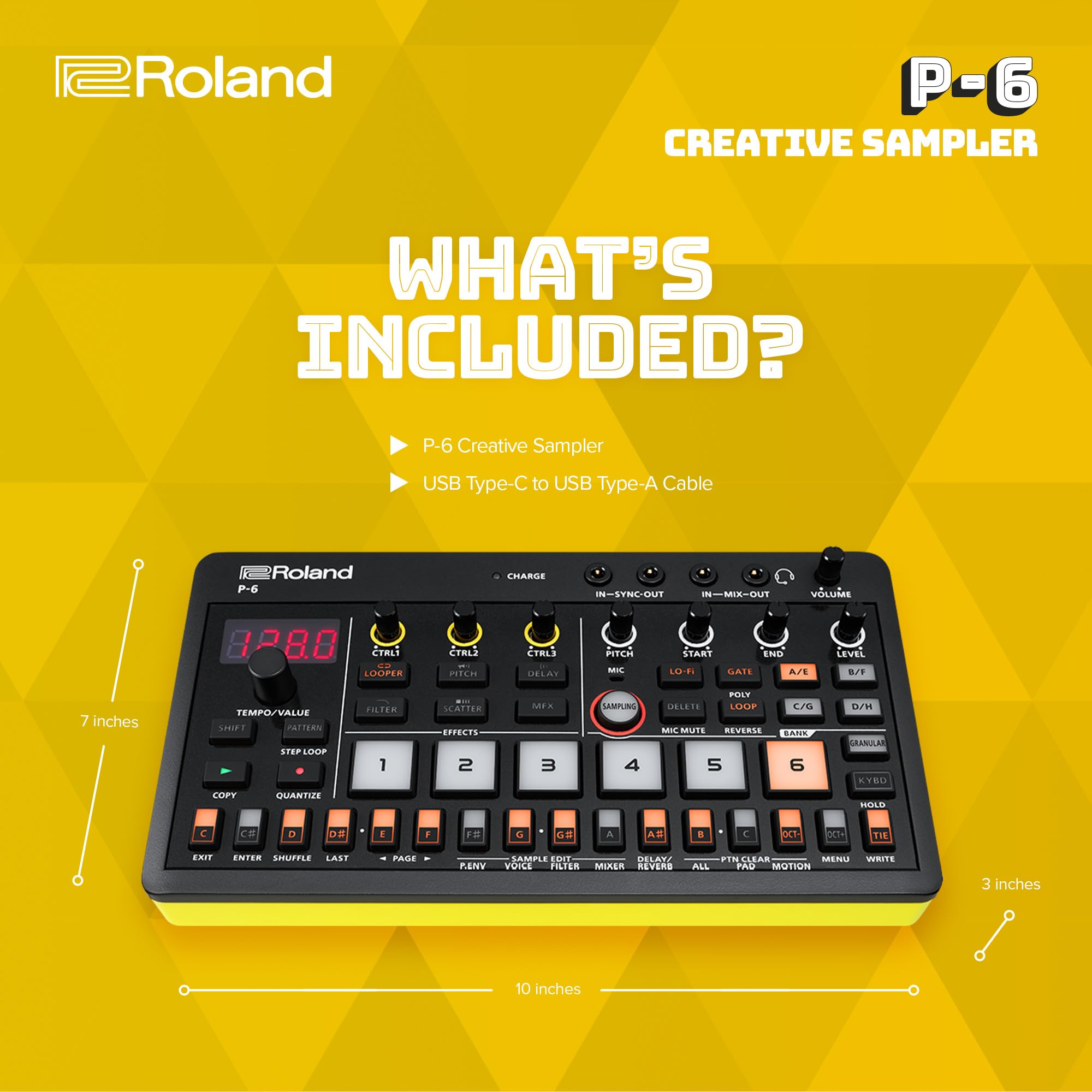 Amazon.com: Roland AIRA Compact P-6 Creative Sampler | Granular