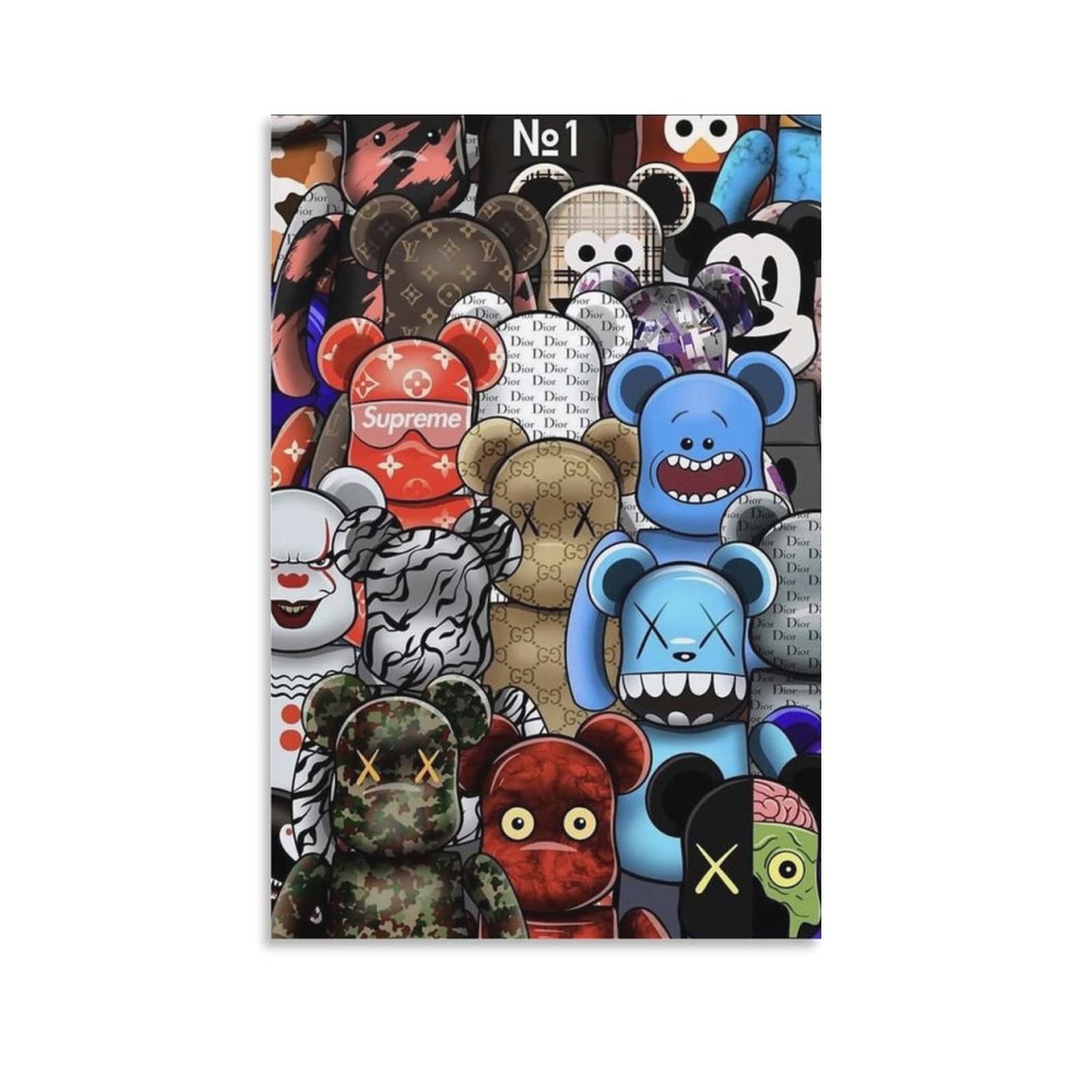 Amazon.co.jp: アートパネル KAWS Sesame Street 絵画 インテリア