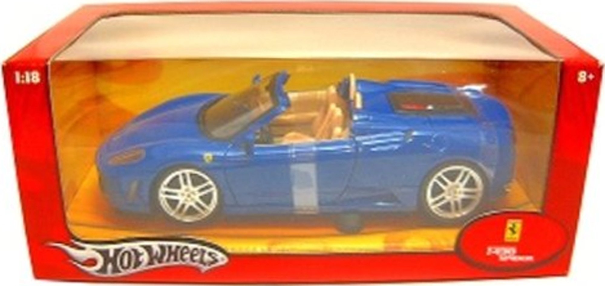 Blue Ferrari F430 Spider Hot wheels 1:18 Scale Collectible Die