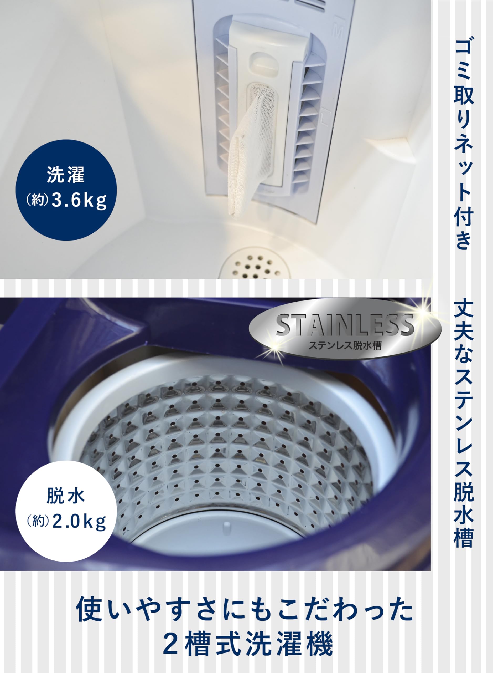 Amazon.co.jp: シービージャパン 洗濯機 ホワイト 予洗い 事前洗い