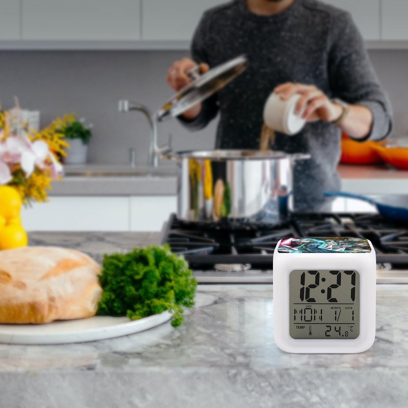 Amazon.co.jp: 目覚まし時計 すまない先生 ウォーターチャレンジ LED