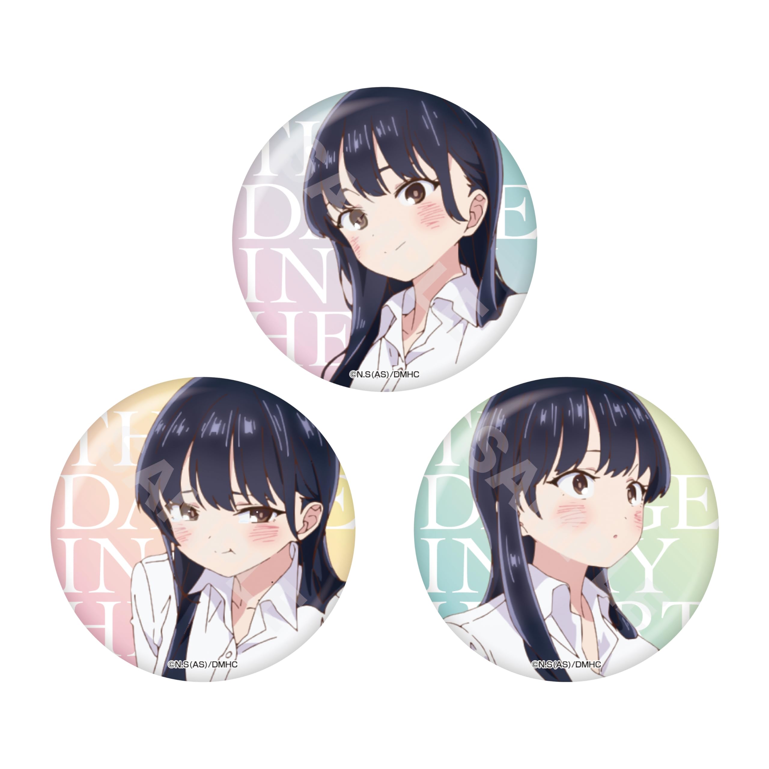 Amazon.co.jp: 僕の心のヤバイやつ メタリック缶バッジ 01 6個入りBOX