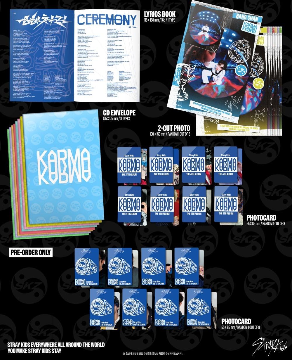 Amazon.com: Stray Kids 4th Full Album [KARMA] ACCORDION Digipack
