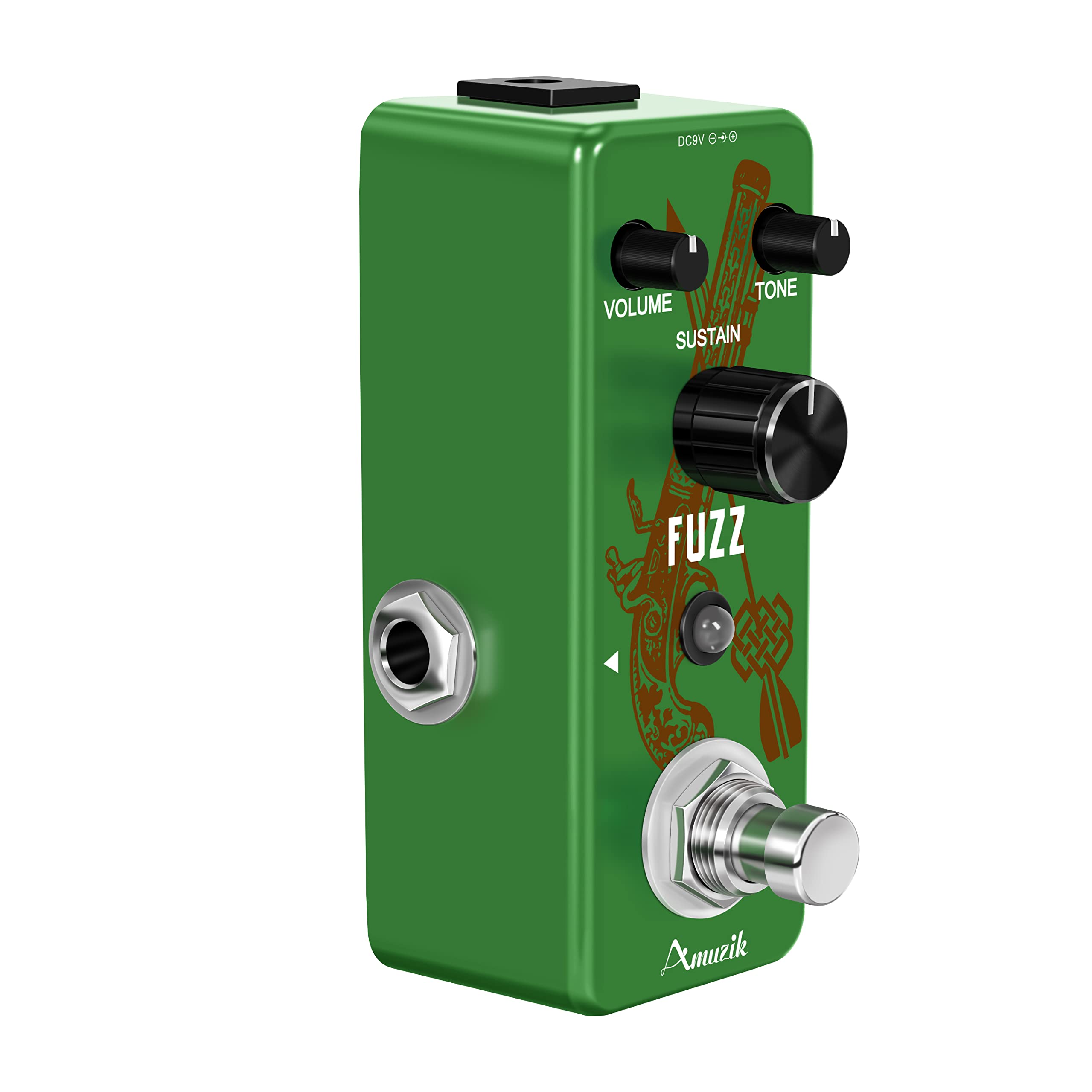 Amazon.com: Amuzik Analog Fuzz Pedal Guitar Distortion Effects