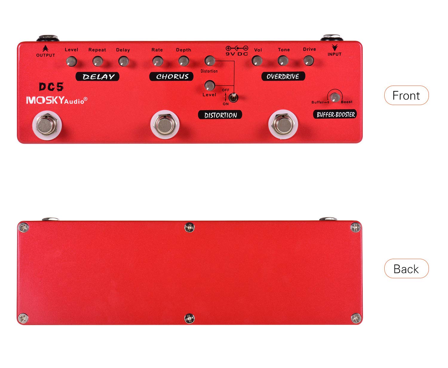 Amazon.co.jp: MOSKYAudio マルチエフェクト ペダルバッファー +