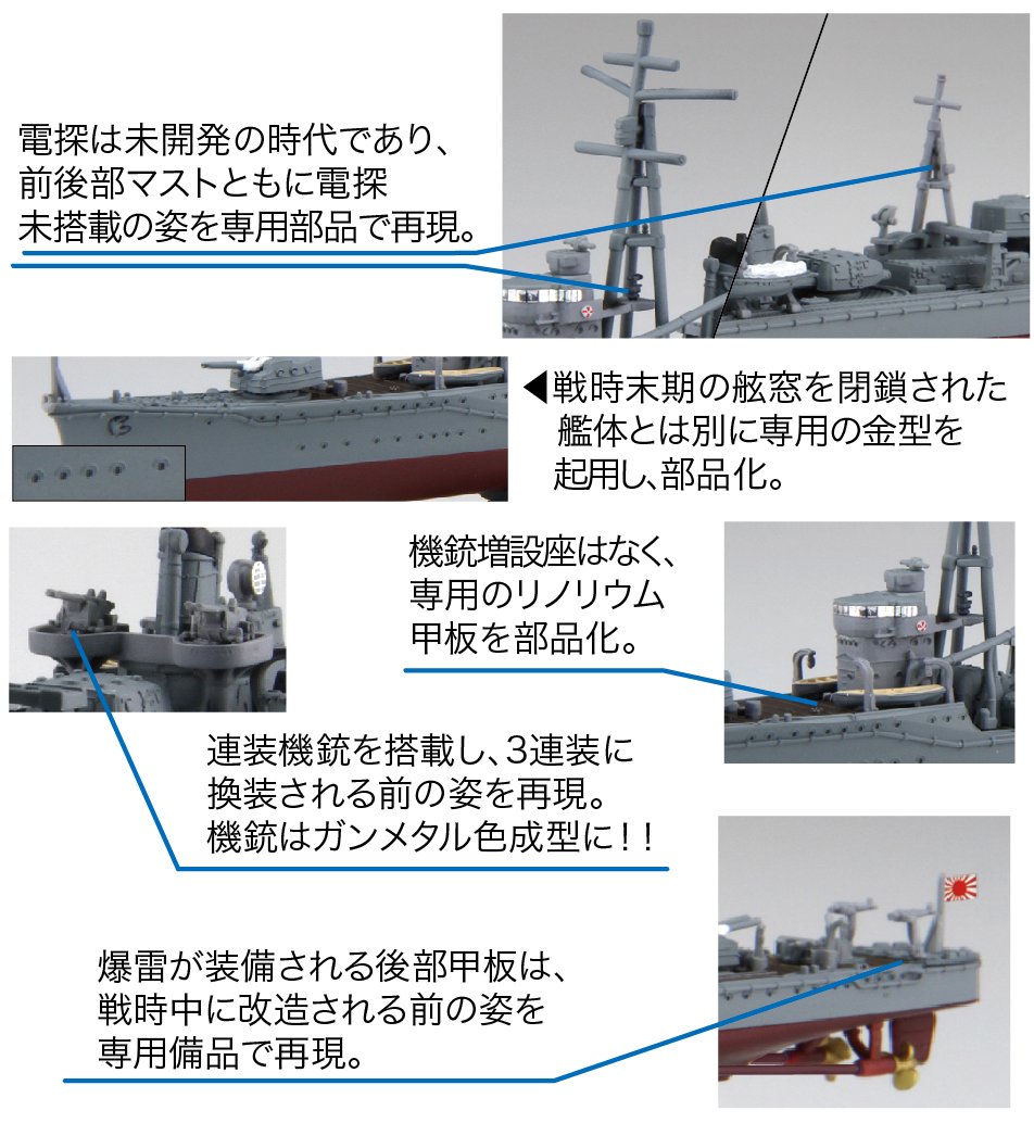 Amazon | フジミ模型 1/700 艦NEXTシリーズ No.11 日本海軍陽炎型駆逐