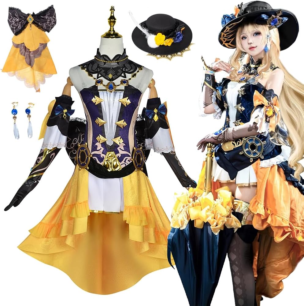 Amazon.co.jp: [Sieberg] 原神 ナヴィア コスプレ衣装 棘薔薇の会