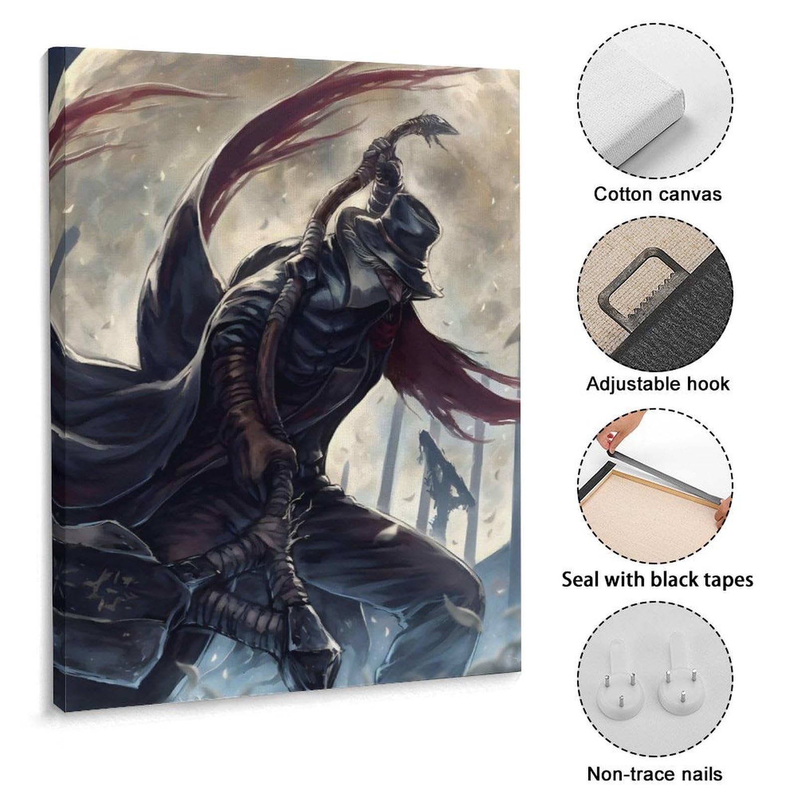 Amazon.co.jp: アートパネル Bloodborne ブラッドボーン 最初の狩人