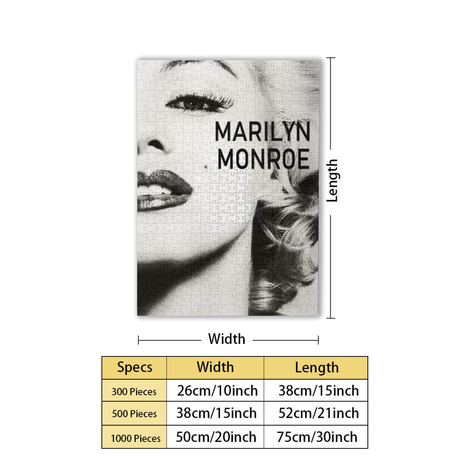 Amazon.co.jp: Hzong 1000ピース ジグソーパズル マリリンモンロー