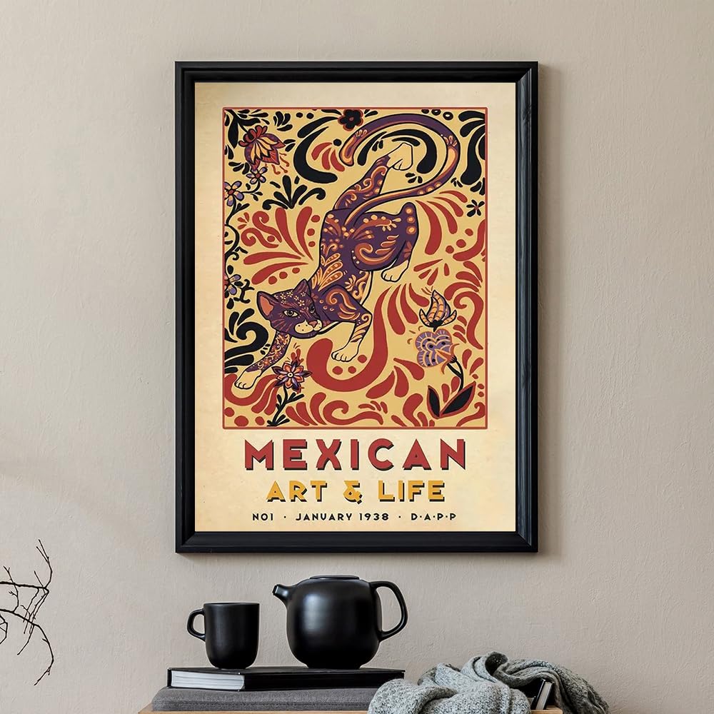 Amazon.co.jp: メキシコのArtLifeポスターメキシコの動物のキャンバス