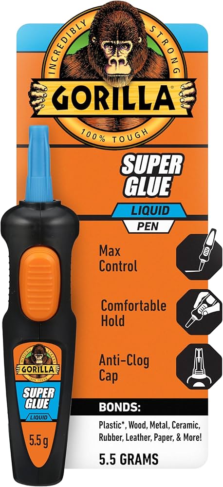 Amazon.com: Gorilla Super Glue Pen, Cyanoacrylate Glue, Fast