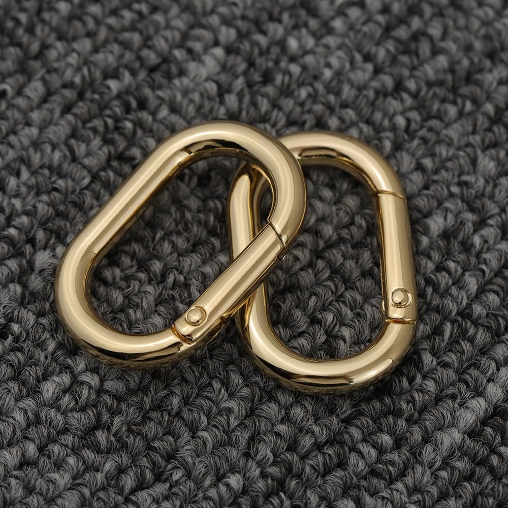 Amazon.co.jp: LMAPUR 2個セット 長円形カラビナ/楕円カラビナ