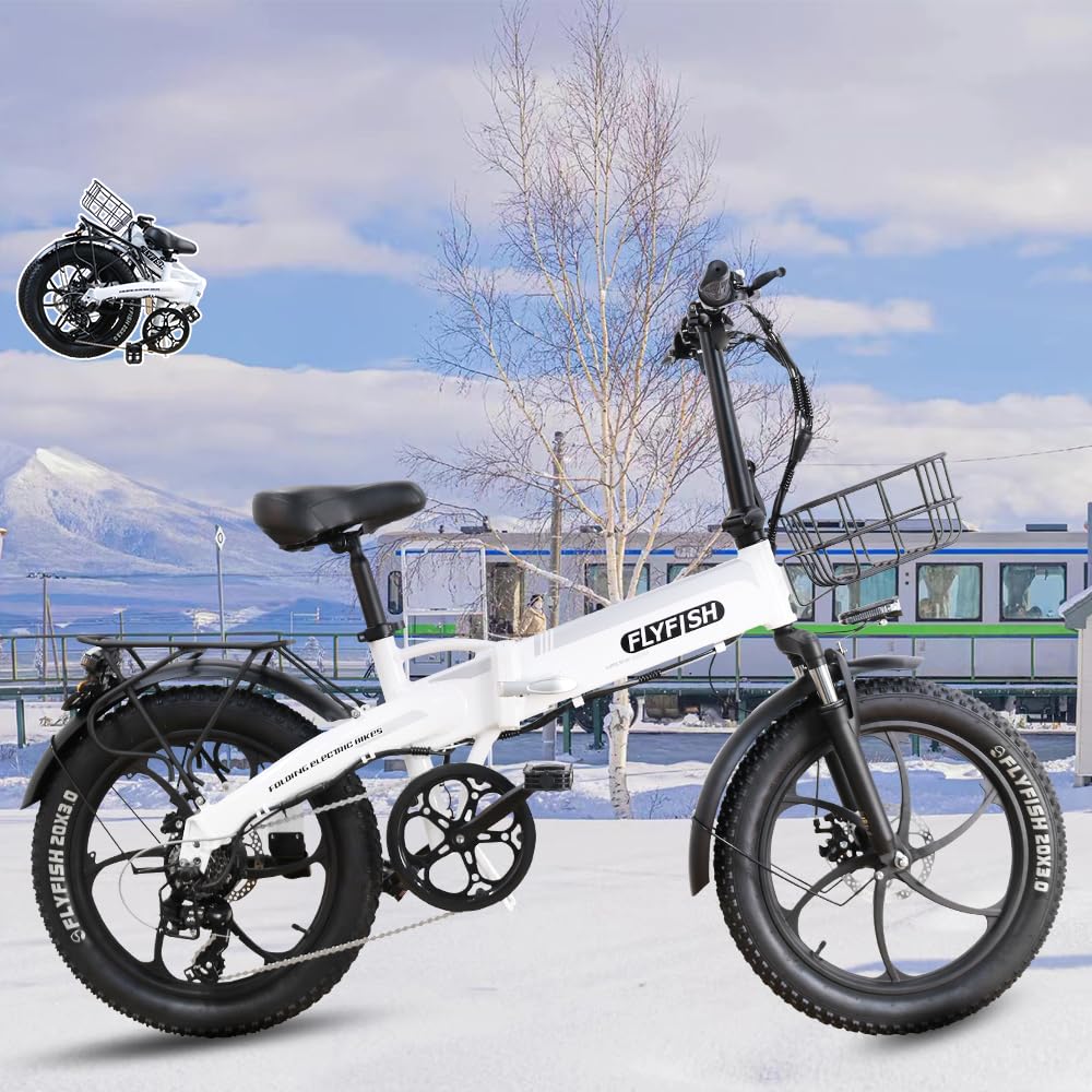 Amazon | 電動ファットバイク 20インチ 電動アシスト自転車 折りたたみ