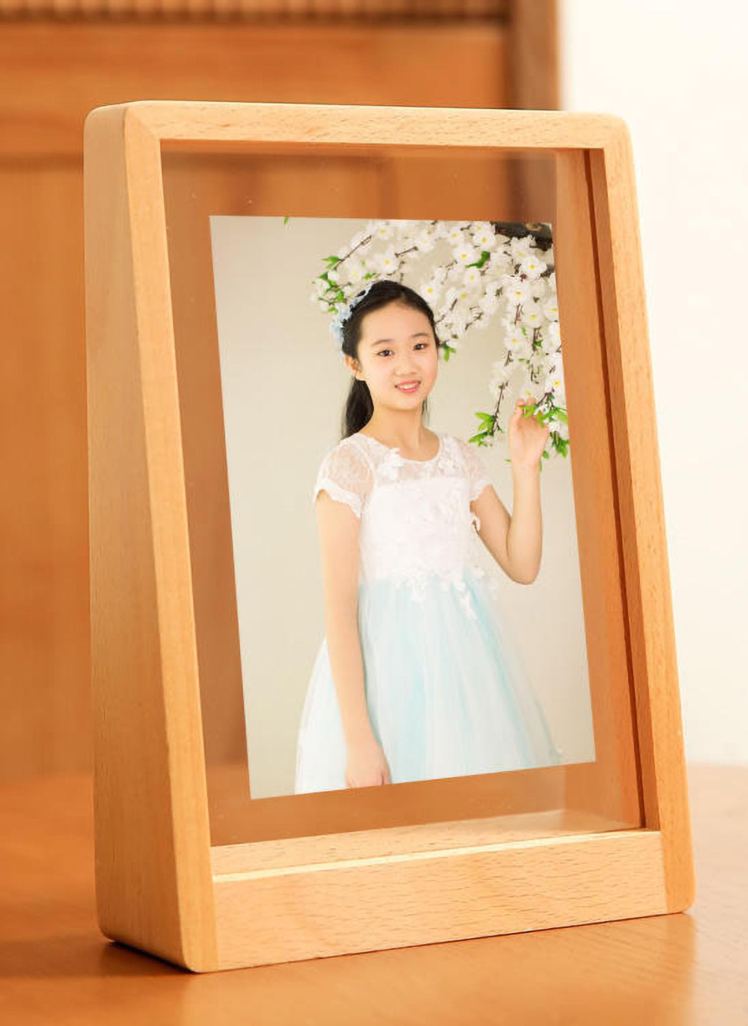 Amazon.co.jp: acdiacフォトフレーム フォトフレーム 木製&アクリル製