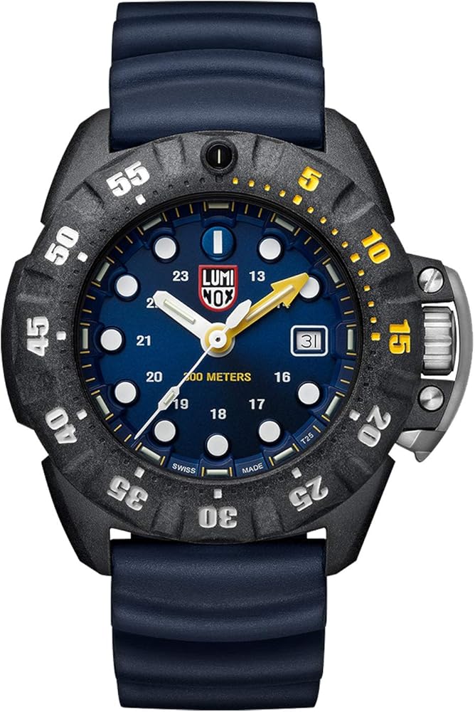 Luminox Rubber - Mens Wrist Analog Watch Scott Cassell Deep Dive