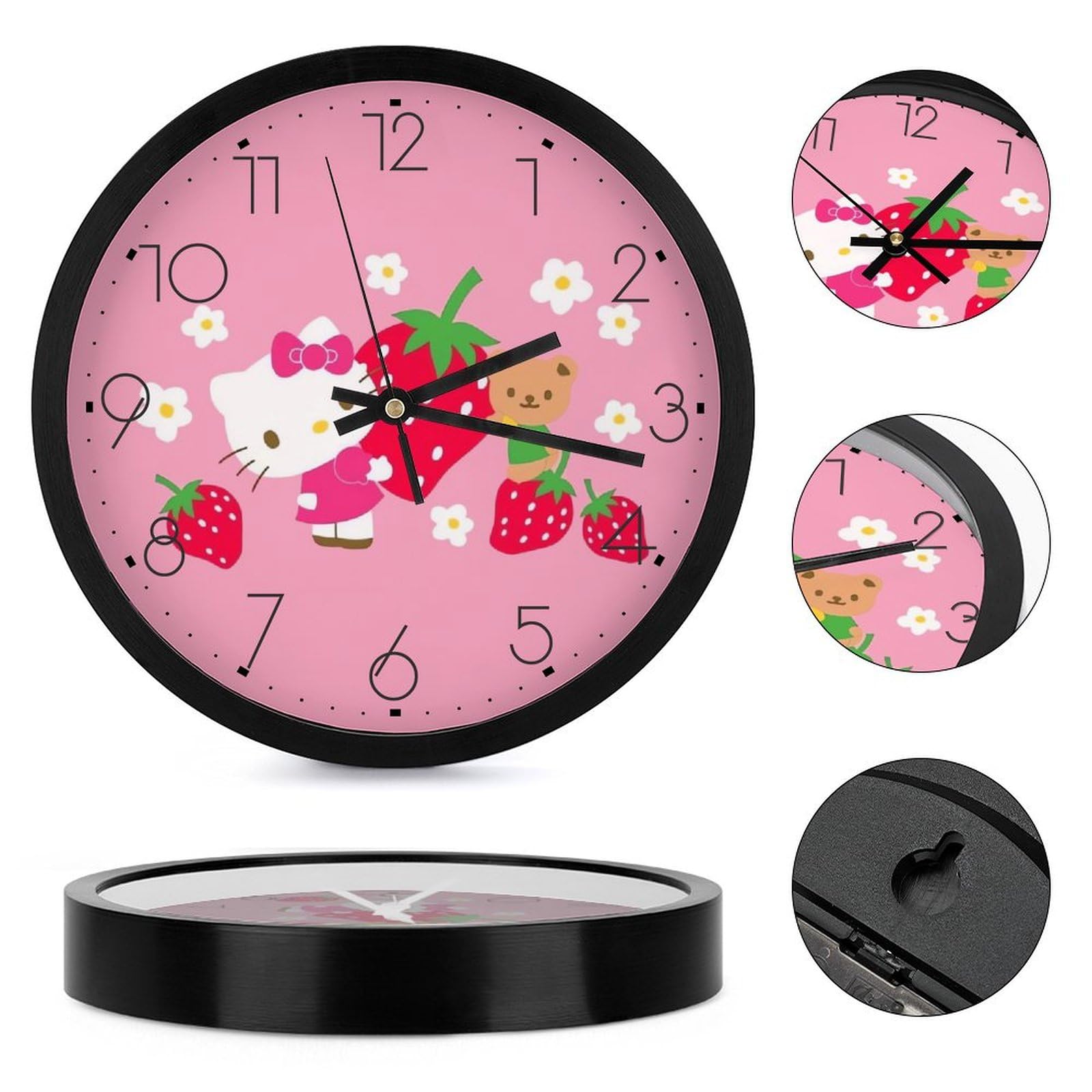 Amazon.co.jp: ハローキティ 掛け時計 おしゃれ 北欧 壁掛け時計 静音