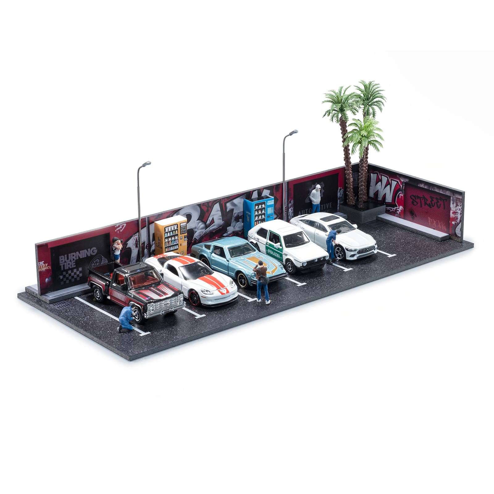 Amazon.co.jp: 1/64 ジオラマガレージ、ガレージ、モデルカー用