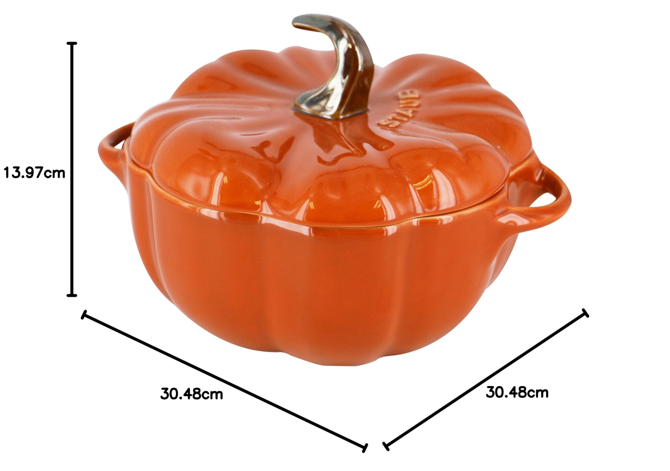 Amazon｜staub ストウブ 「 パンプキン ココット シナモン 15cm 0.68ml