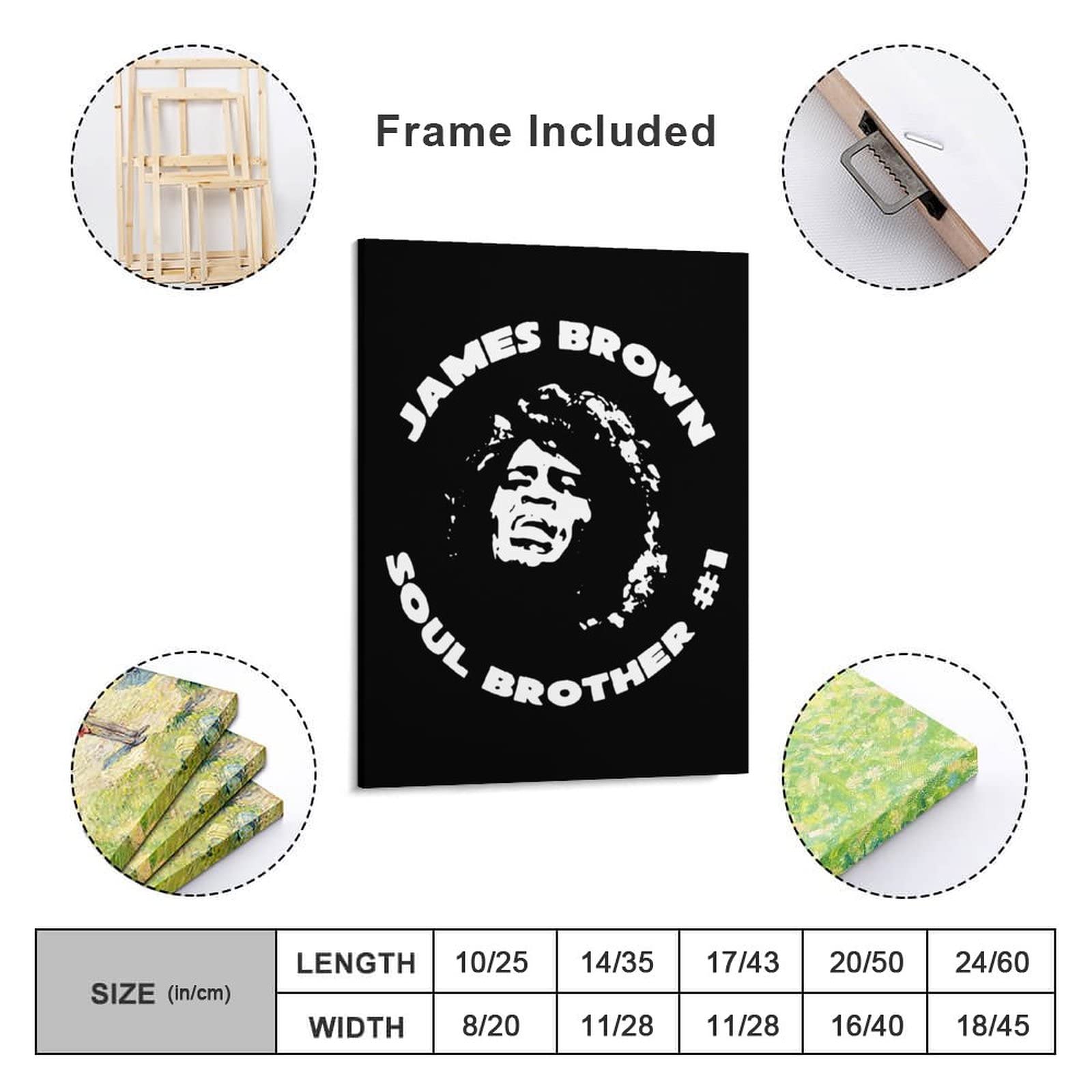 Amazon.co.jp: ポスター 装飾画 James Brown Soul Brother ジェームス