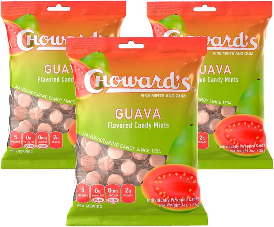 Amazon.com : Choward's Guava Candy Bags | Exotic Guava Flavor with