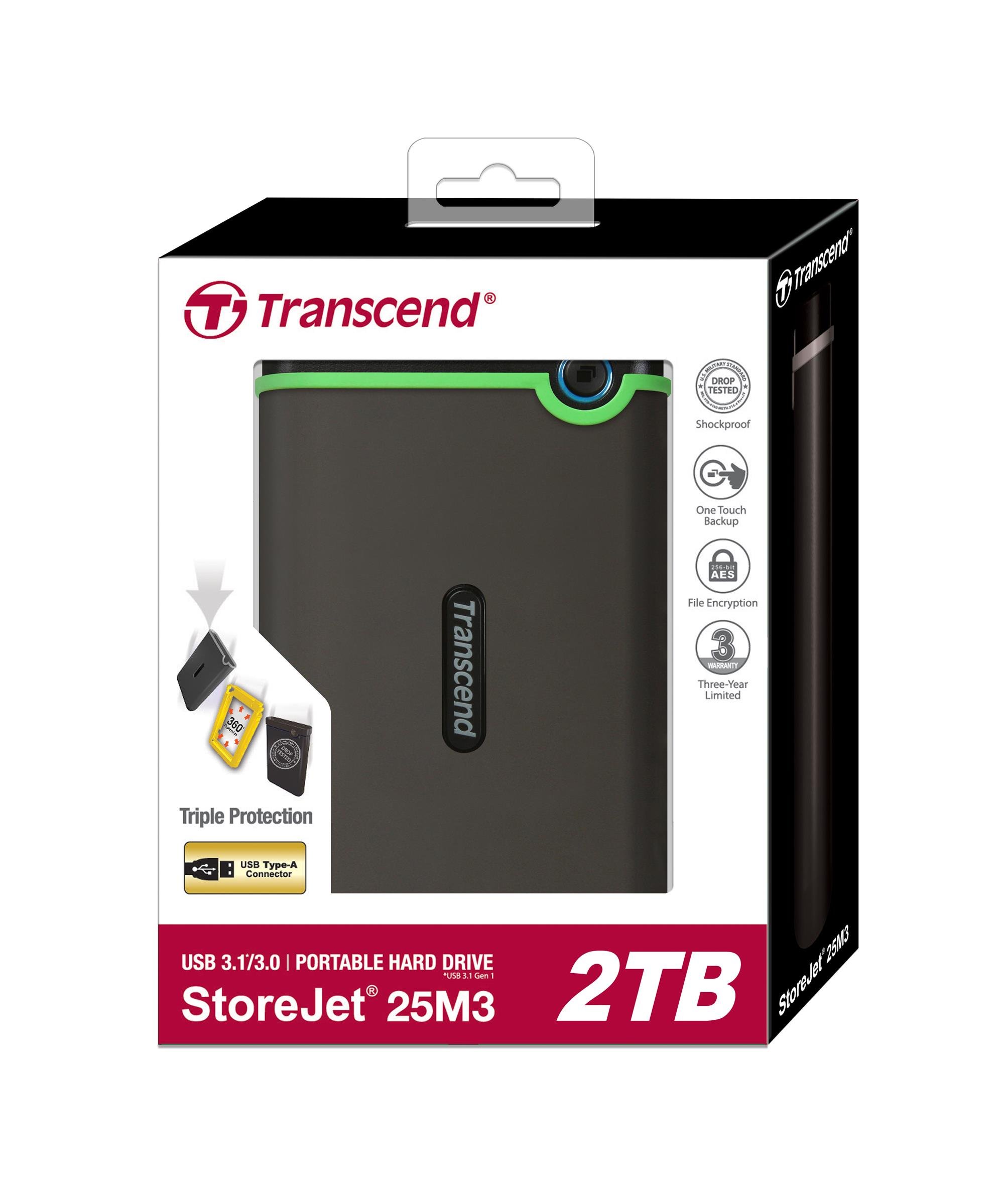 Amazon.co.jp: 旧モデル Transcend USB3.0/2.0 2.5インチ ポータブル