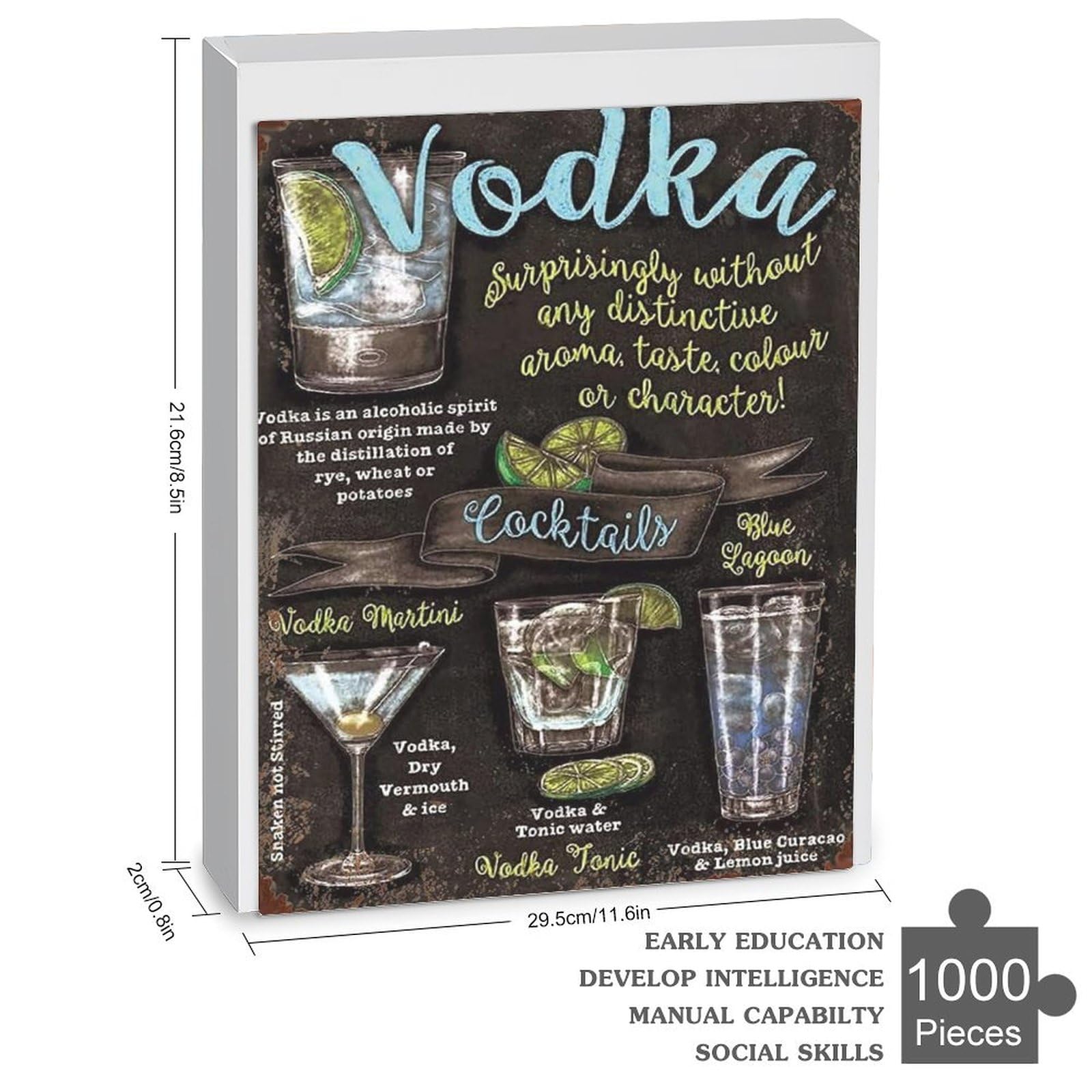 Amazon | 大人のための素晴らしいジグソーパズル 1000ピース ウォッカ