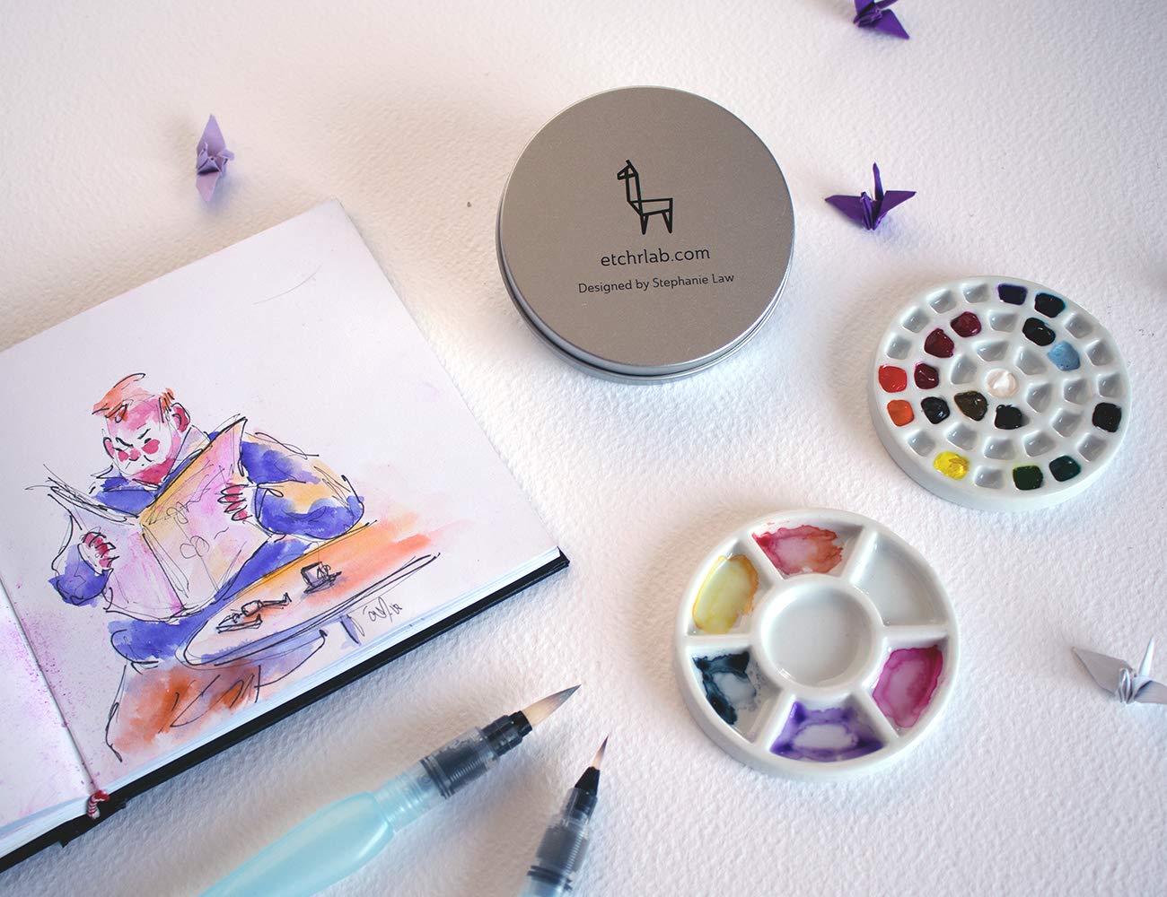 Amazon | ETCHRエッチャー 磁器製ミニパレット 37仕切り 210165