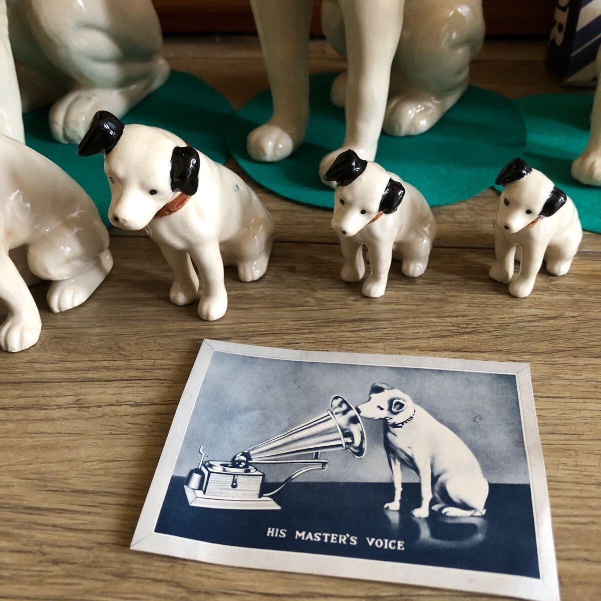 Amazon.co.jp: 当時物 ビクター犬 昭和レトロ ニッパー Victor 置物