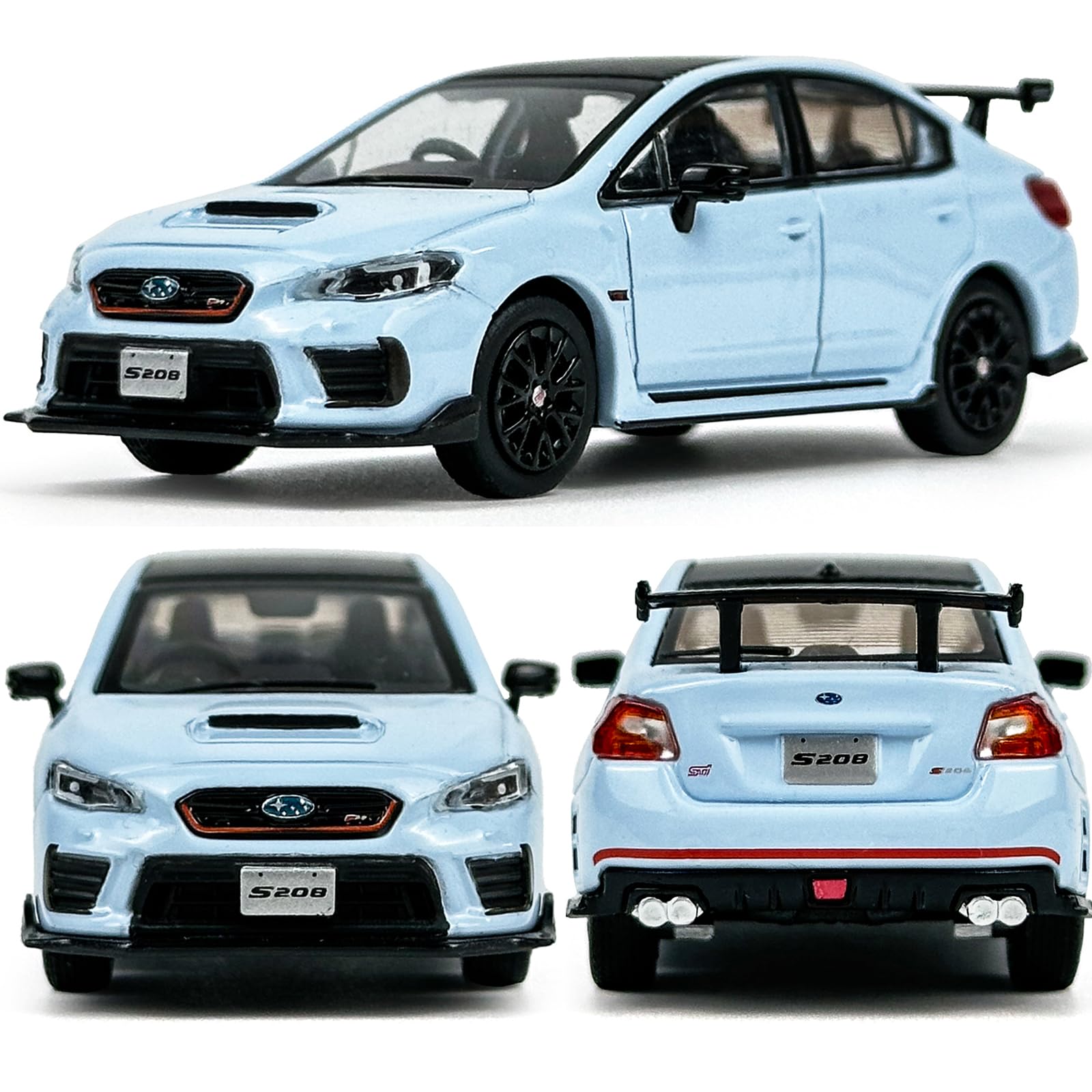 Amazon | PAUDI MODEL 1/64 ミニカー Subaru WRX STI S208 右ペプチド