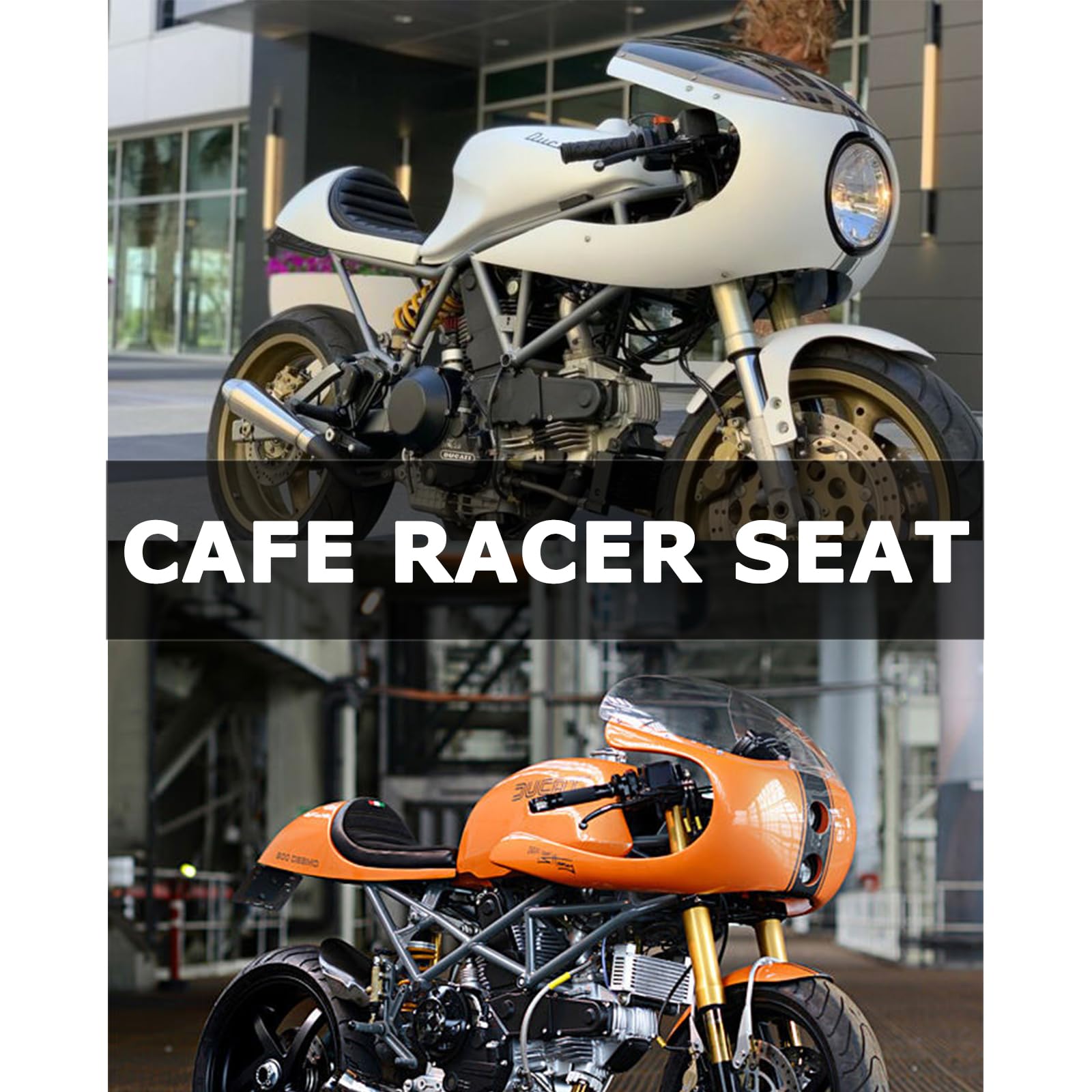 Amazon | DKMOTORK 0391 オートバイハンプカフェレーサーシート オール