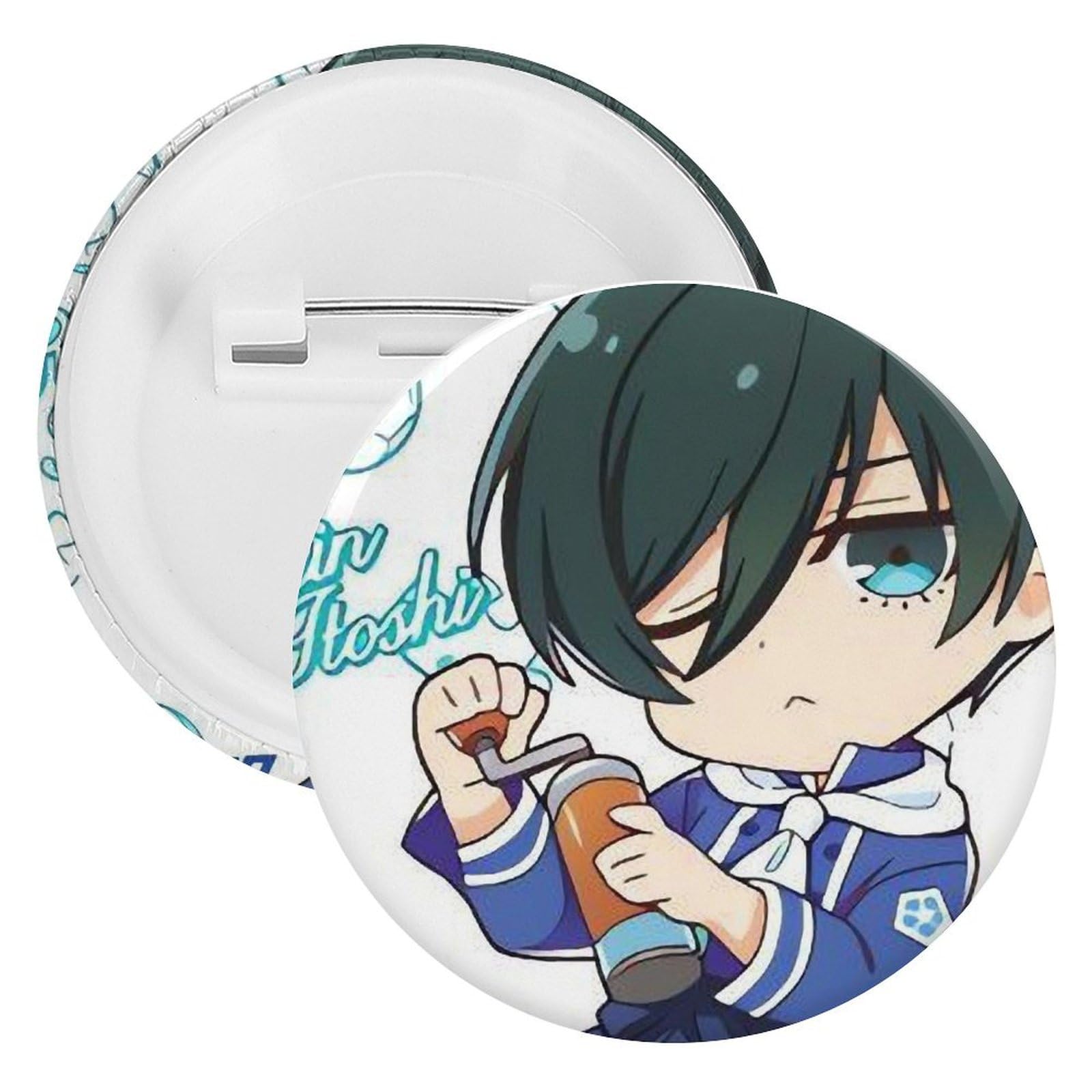 Amazon.co.jp: ブルーロック 糸師凛 缶バッジ ばね針式 同人グッズ