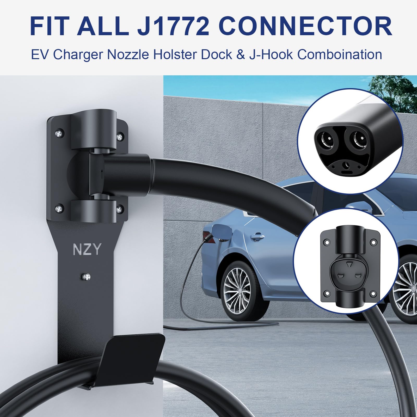 Amazon.co.jp: Tesla (テスラ) 充電器ホルダー 壁取り付け、ケーブル