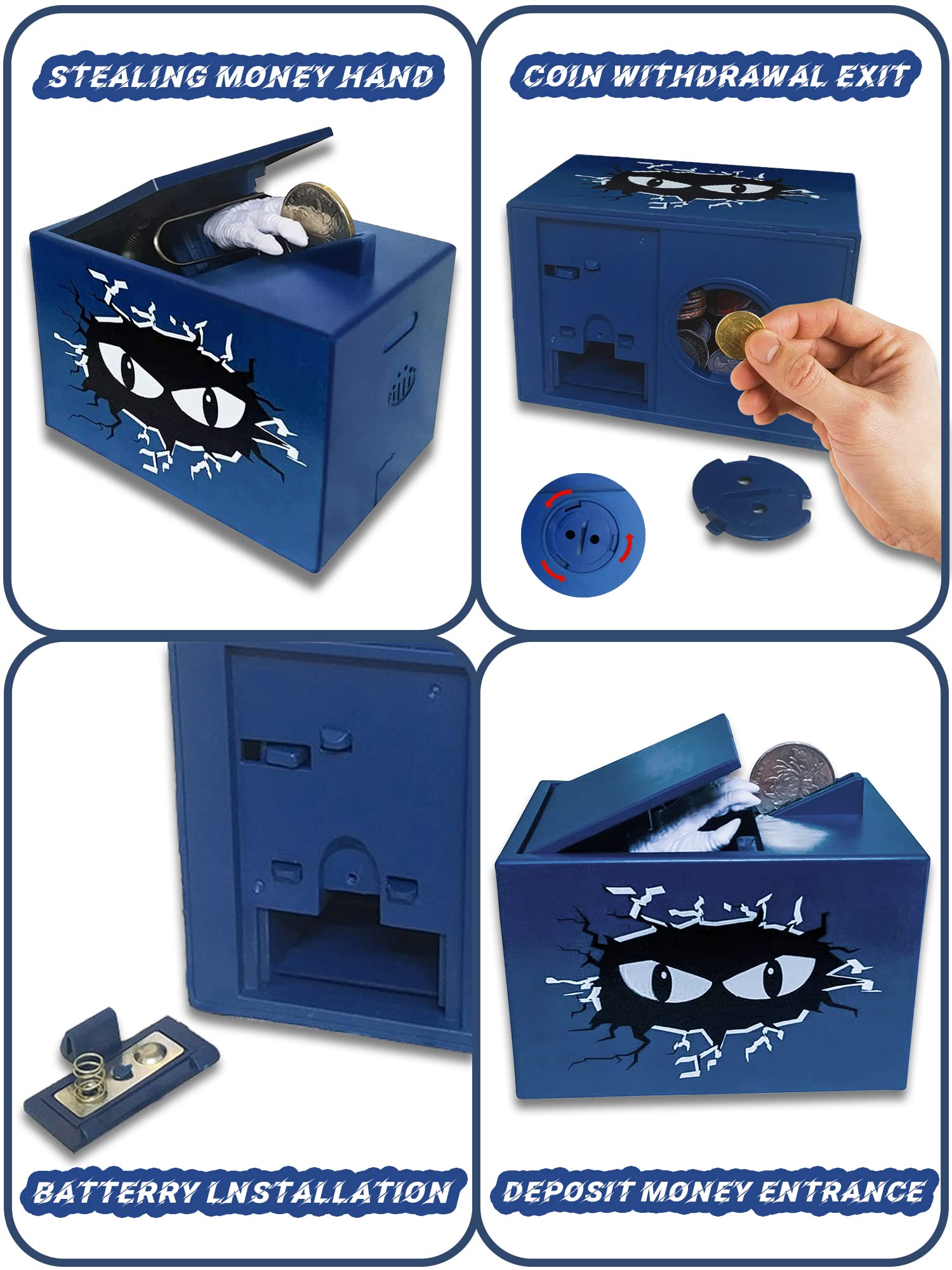 Amazon.co.jp: Cevly ゴーストハンドスティリングマネー貯金箱