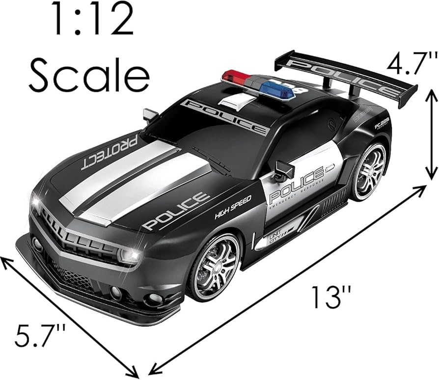 Amazon.co.jp: Haktoys リモートコントロール パトカー RC 高速警官