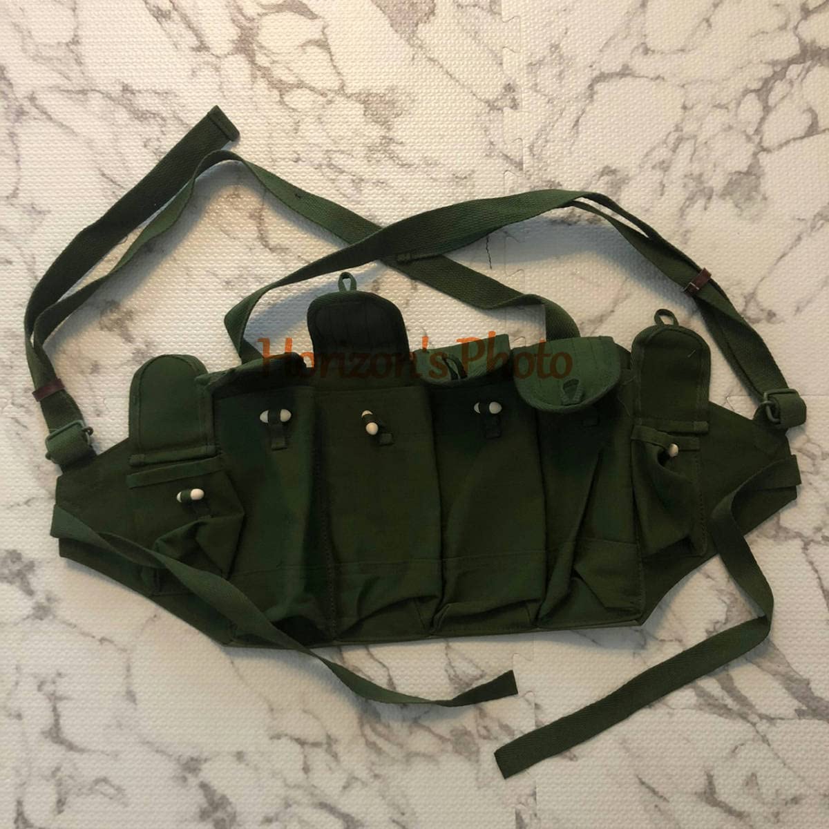 Amazon.co.jp: 中国軍 56式 弾帯 チェストリグ マガジンポーチ