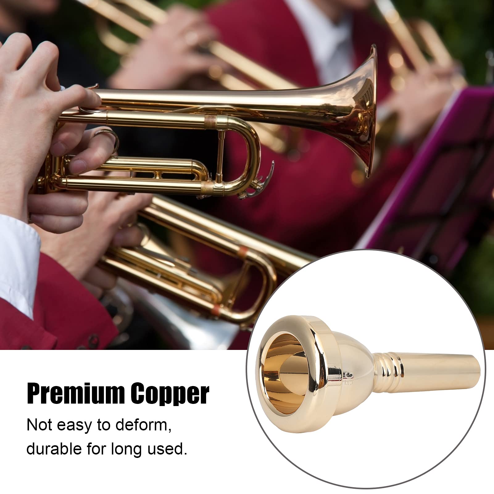 Amazon | トロンボーンマウスピース,長寿命軽量設計,テナートロン