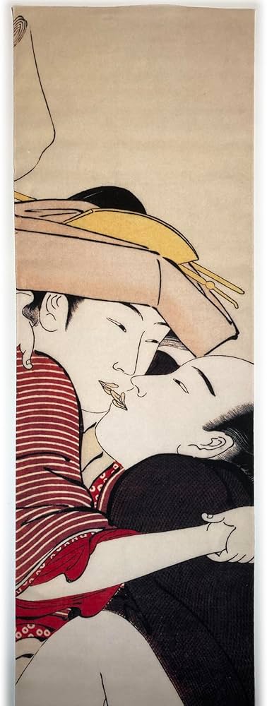 Amazon｜古今東西 浮世絵 春画 手ぬぐい 袖の巻 その3 鳥居清長