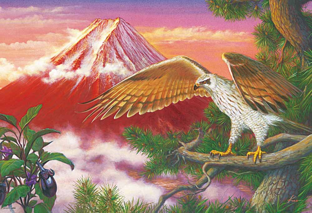 Amazon.co.jp: 1000ピース 一富士二鷹三茄子 61-317 : おもちゃ