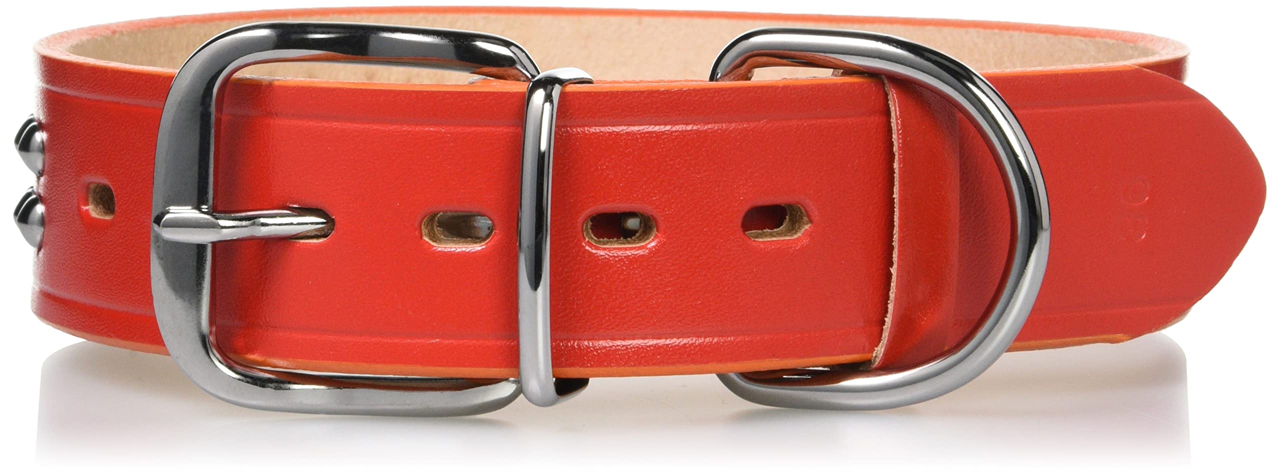 Amazon | ONS 強力一枚皮平首輪 #36 赤 (大型犬) | ONS | ベーシック