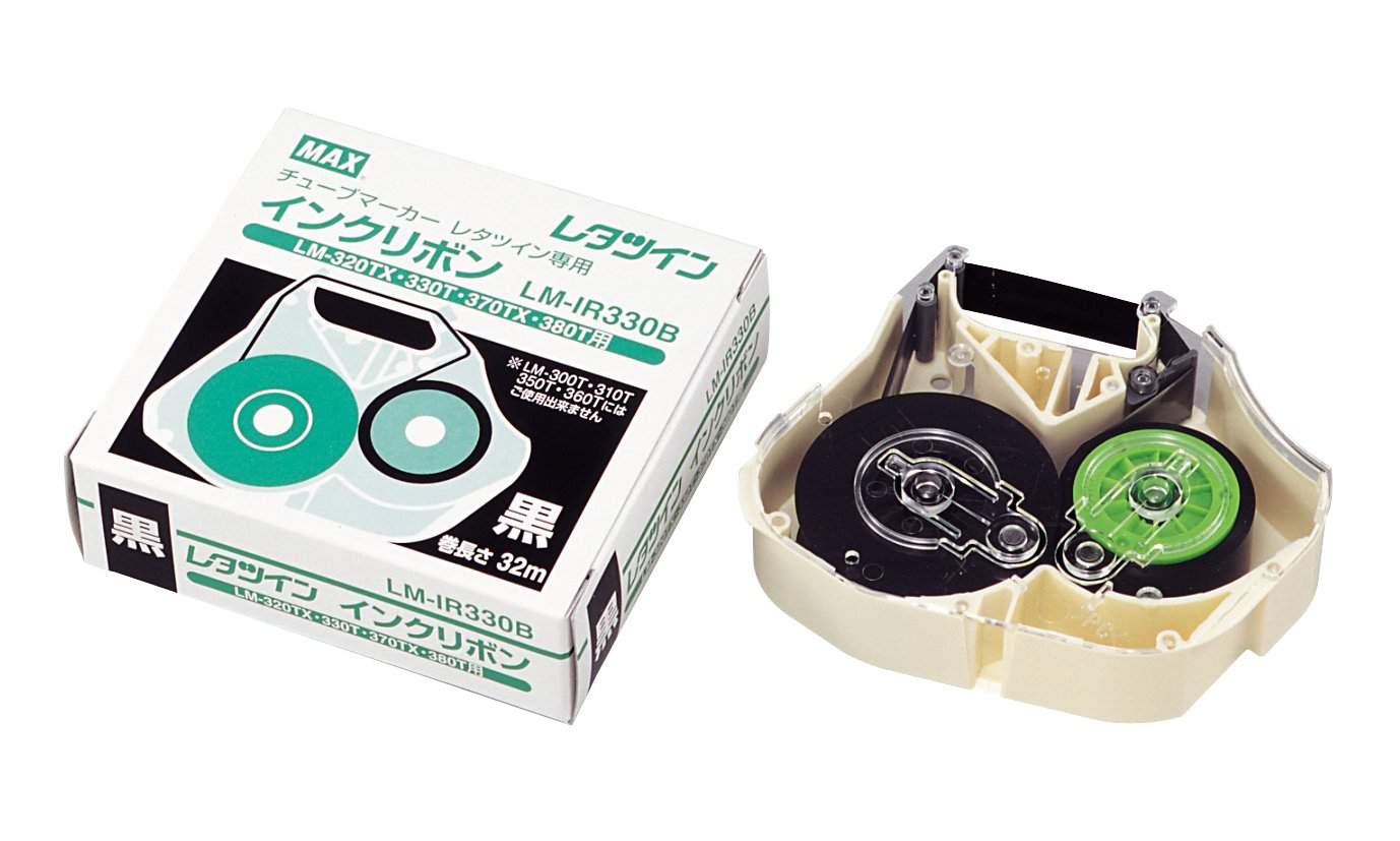 Amazon.co.jp: マックス インクリボン LM-IR330B レタツイン用 LM-300