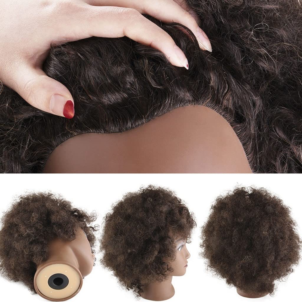 Amazon.co.jp: 縮毛矯正練習マネキン 練習用ウィッグ 100%人毛 カット