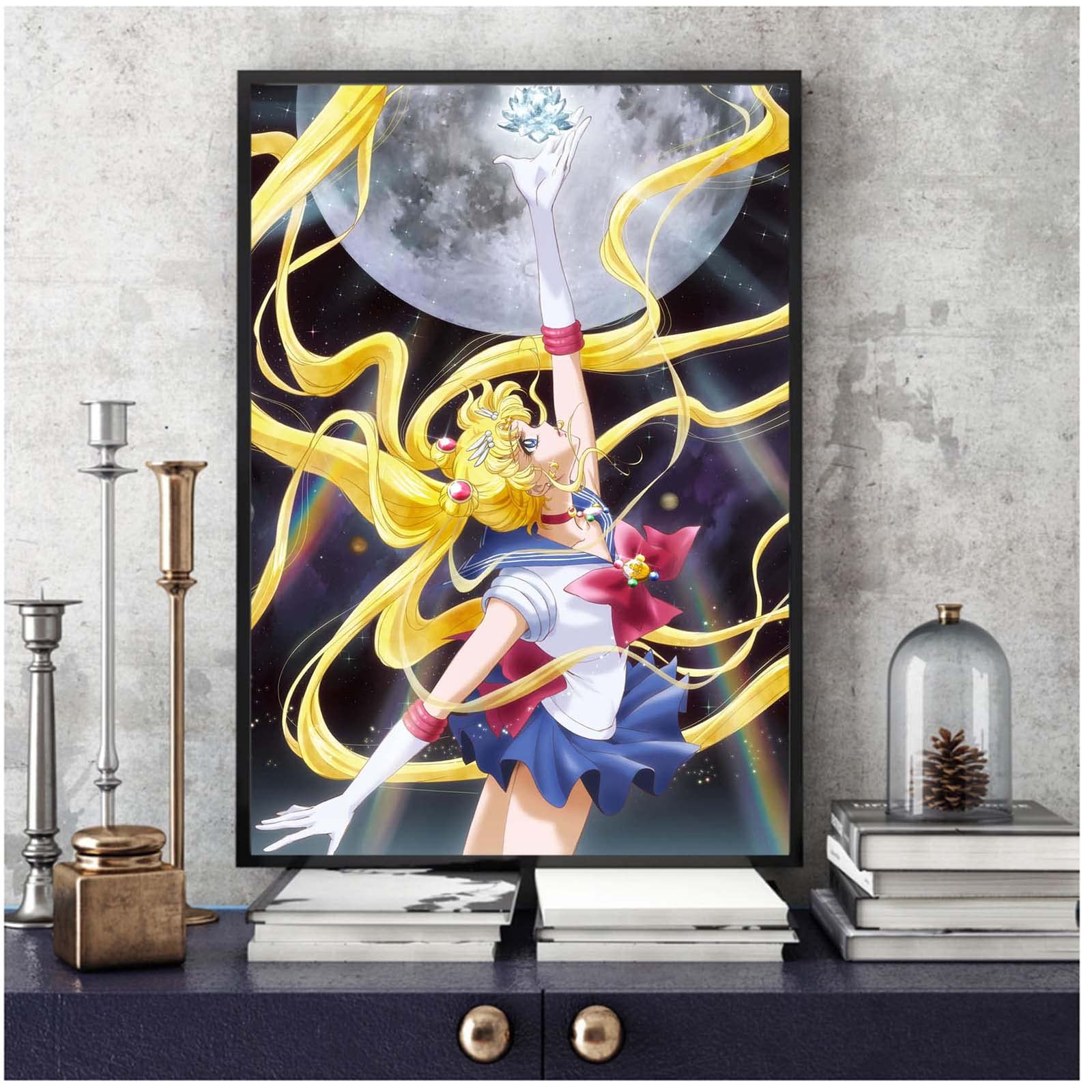 Amazon｜セーラームーンポスター壁画寝室の装飾壁アート壁の写真