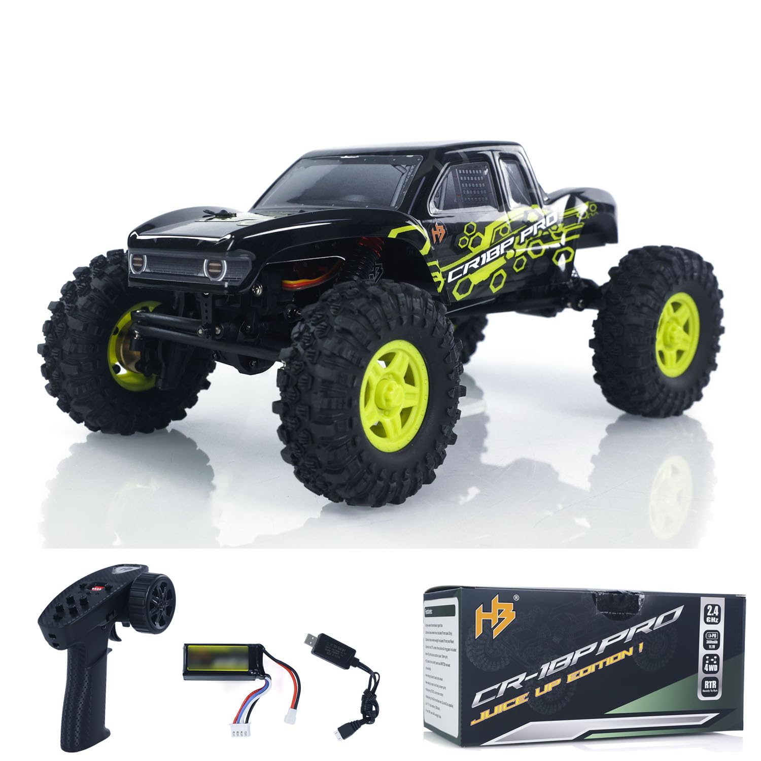 Amazon.co.jp: WHEELFUN 1:18 RCクローラージュースアップ4WD
