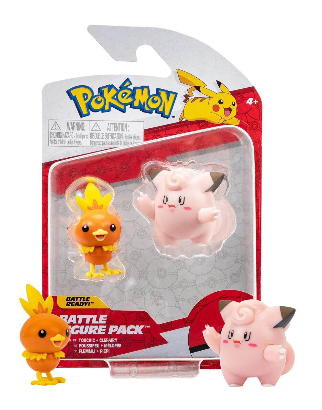 Amazon.com: Pokemon Torchic Clefairy Battle Feature 2 Figure Set