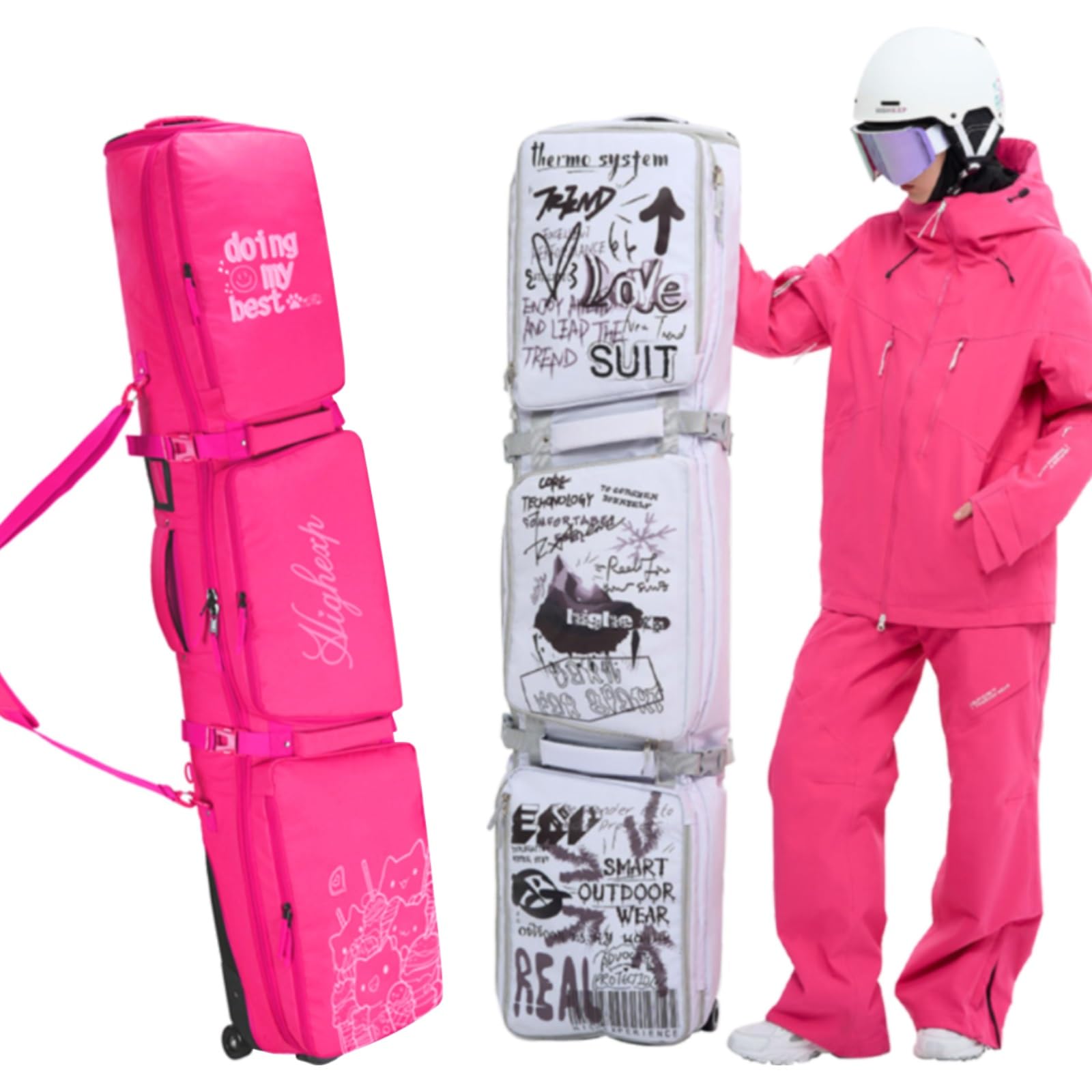 Amazon.co.jp: スノーボードケース キャスター付、スキーバッグ