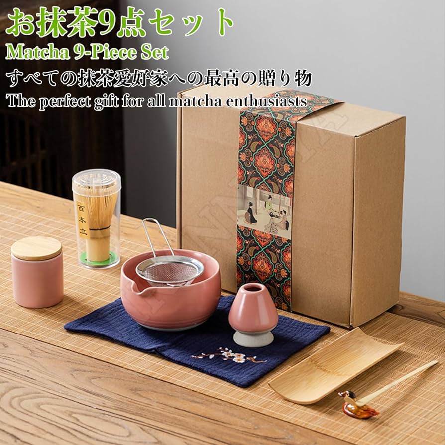 Amazon｜JIKANNOYA 抹茶 セット 抹茶セット 茶道具 初心者 9点セット