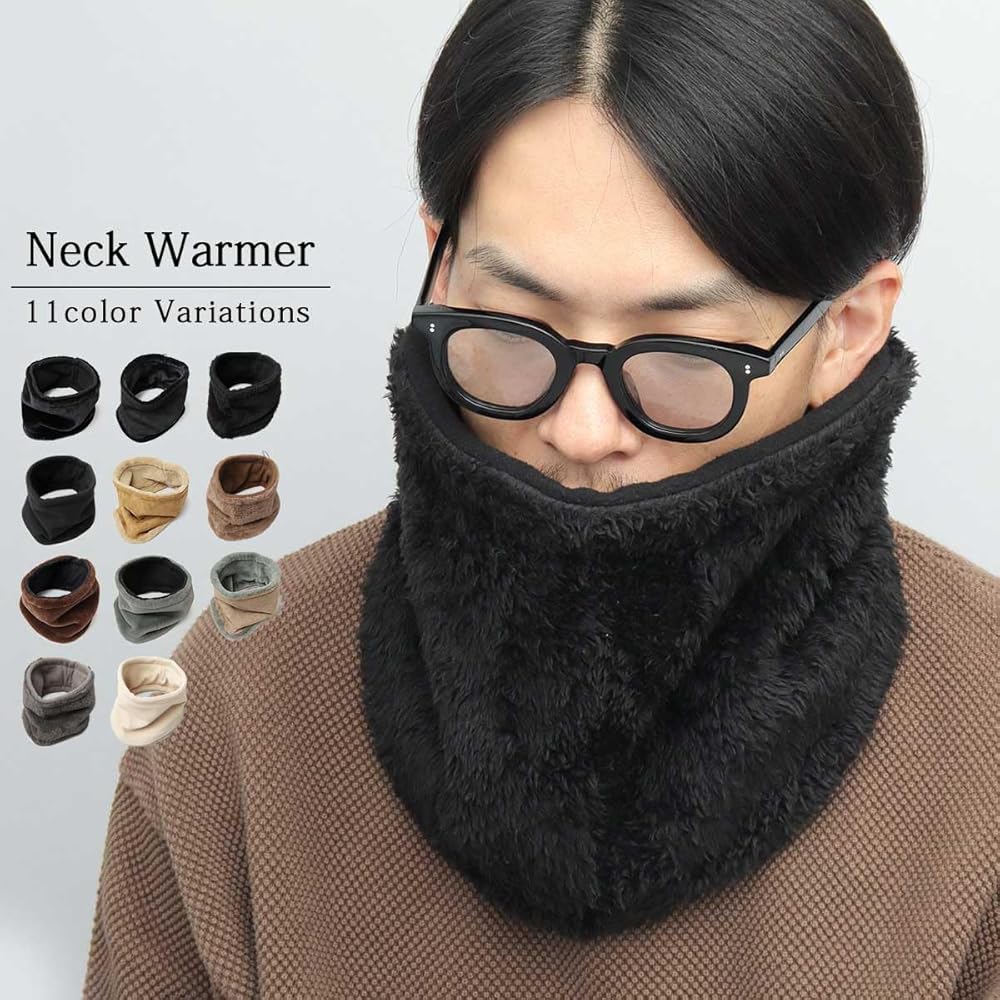 Amazon.co.jp: [ヒデトレーディング] ネックウォーマー ファーネック