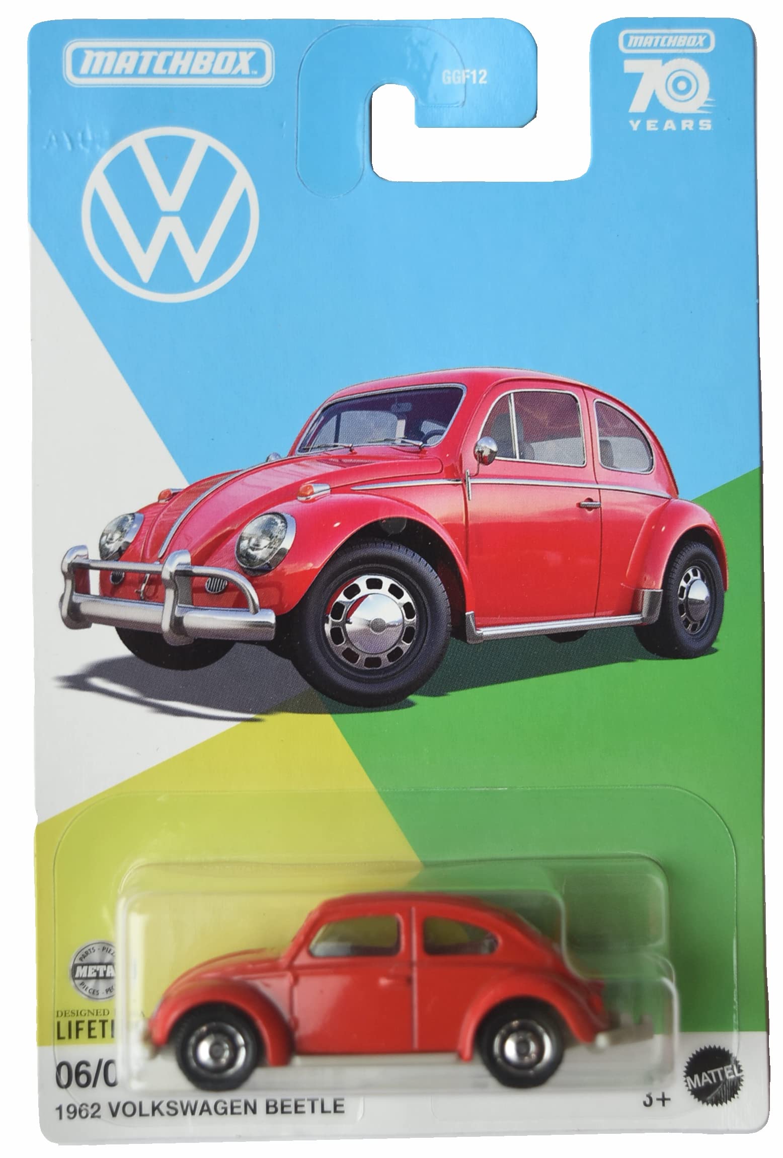 Amazon.com: Matchbox 1962 Volkswagen Beetle, red : Toys & Games