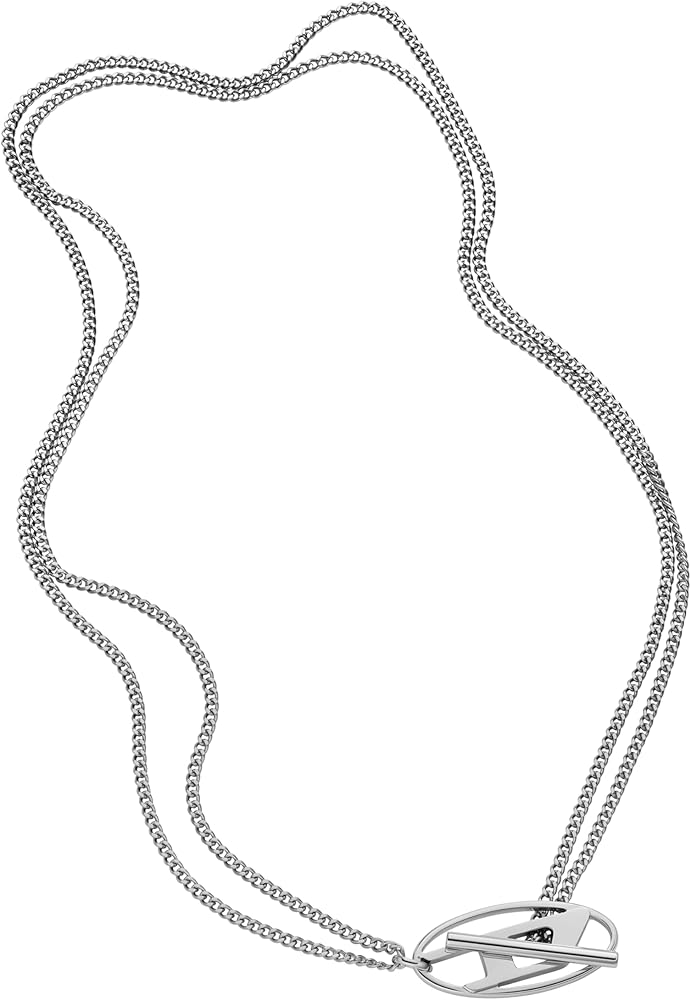 Amazon | Diesel メンズ ステンレススチールチェーンネックレス(モデル