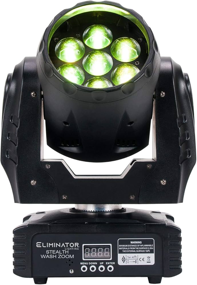 Amazon.com: Eliminator Lighting ADJ - 7 X 12W LED Wash Zoom With